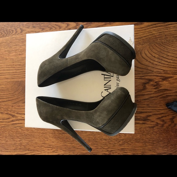 YSL Suede Platform Pumps- Size 35 - Picture 4 of 11